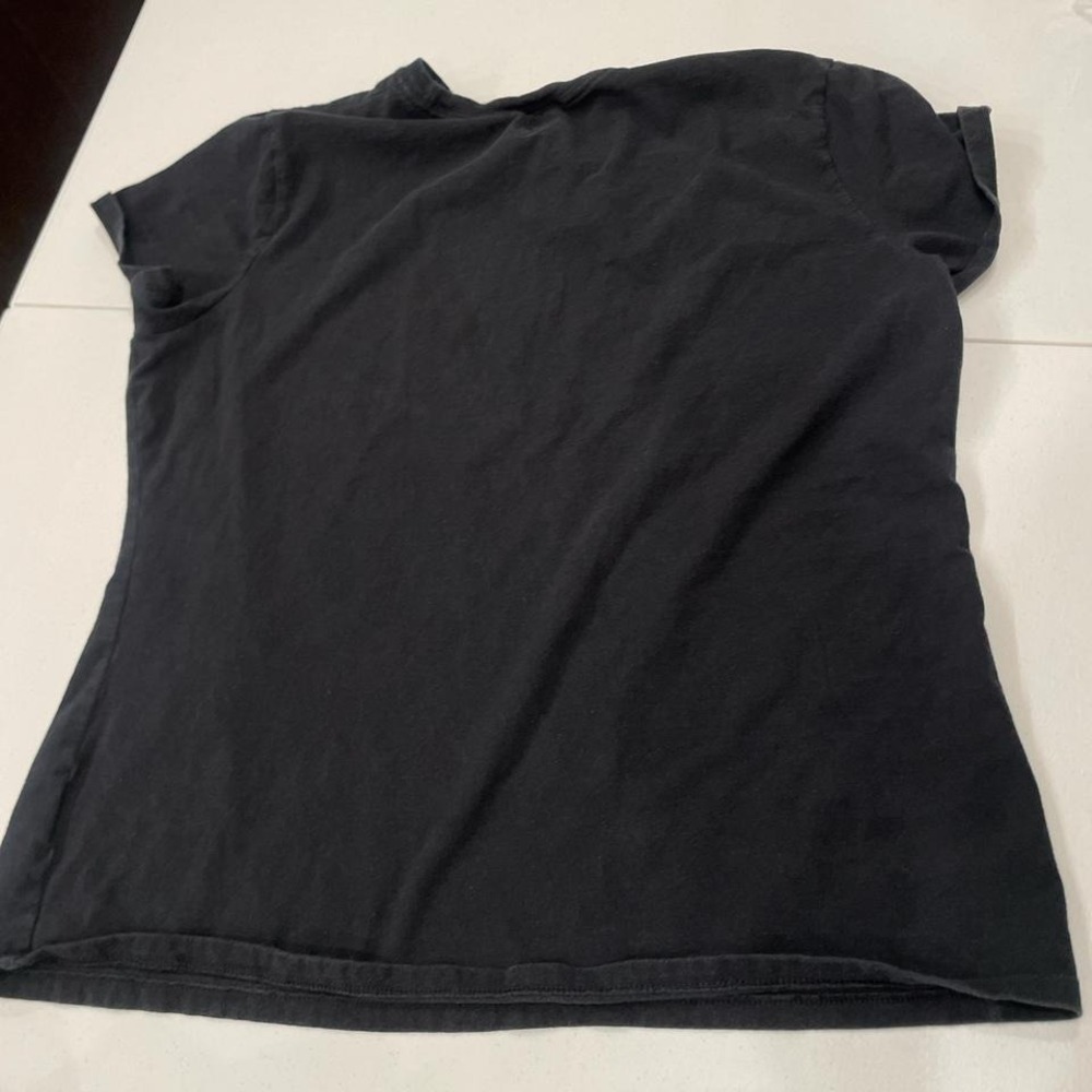 Black Mighty Mouse Graphic tee Size large women's Hanes Tshirt Retro Kidcore - Picture 5 of 7